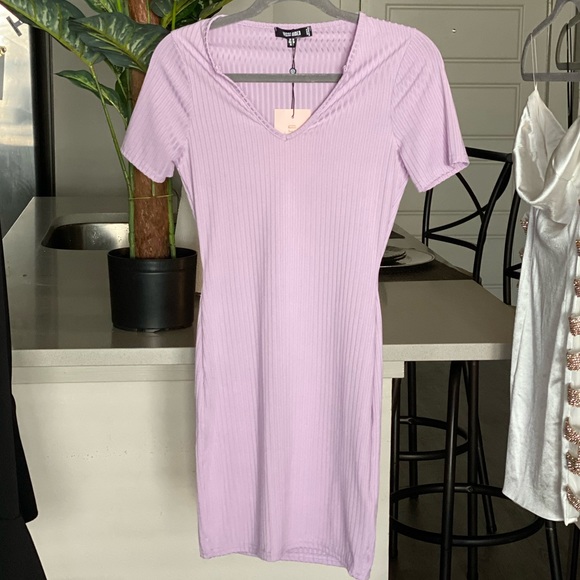 MISSGUIDED Lilac Mini Dress - Picture 2 of 3